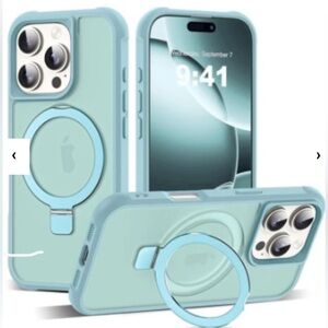 MagSafe Compatible iPhone 16 Pro Case with Ring Holder